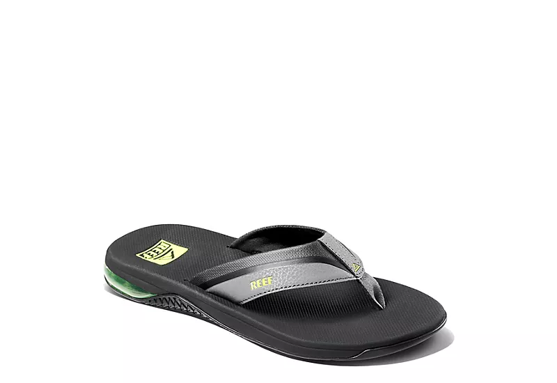 Reef Mens Anchor Flip Flop Sandal - Grey 1 Reef Mens Anchor Flip Flop Sandal - Grey