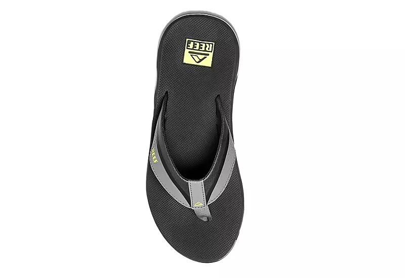 Reef Mens Anchor Flip Flop Sandal - Grey 3 Reef Mens Anchor Flip Flop Sandal - Grey - Image 3