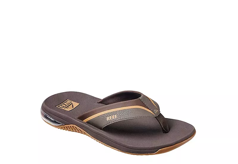 Reef Mens Anchor Flip Flop Sandal - Brown 1 Reef Mens Anchor Flip Flop Sandal - Brown
