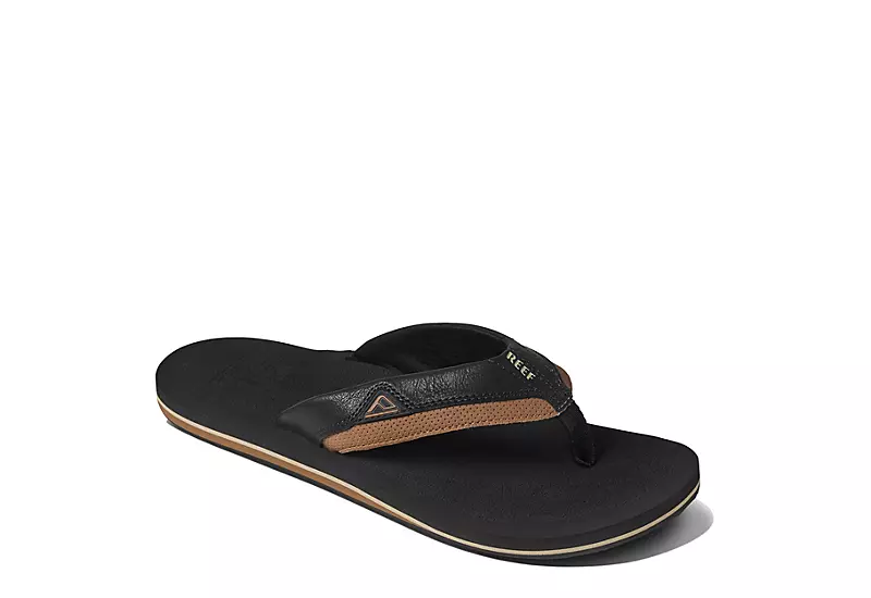 Reef Mens Cushion Dawn Flip Flop Sandal - Black 1 Reef Mens Cushion Dawn Flip Flop Sandal - Black