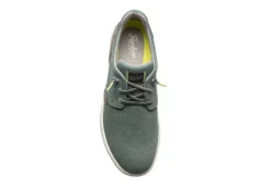 Florsheim Mens Crossover Canvas Plain Toe Slip On Sneaker - Green -Deals All Walk Styles Store US 01 502872 05
