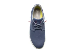 Florsheim Mens Crossover Canvas Plain Toe Slip On Sneaker - Navy -Deals All Walk Styles Store US 01 502873 05
