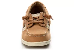 Sperry Girls Shoresider 3 Eye Boat Shoe - Tan -Deals All Walk Styles Store US 01 531329 02