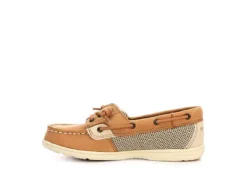 Sperry Girls Shoresider 3 Eye Boat Shoe - Tan -Deals All Walk Styles Store US 01 531329 03