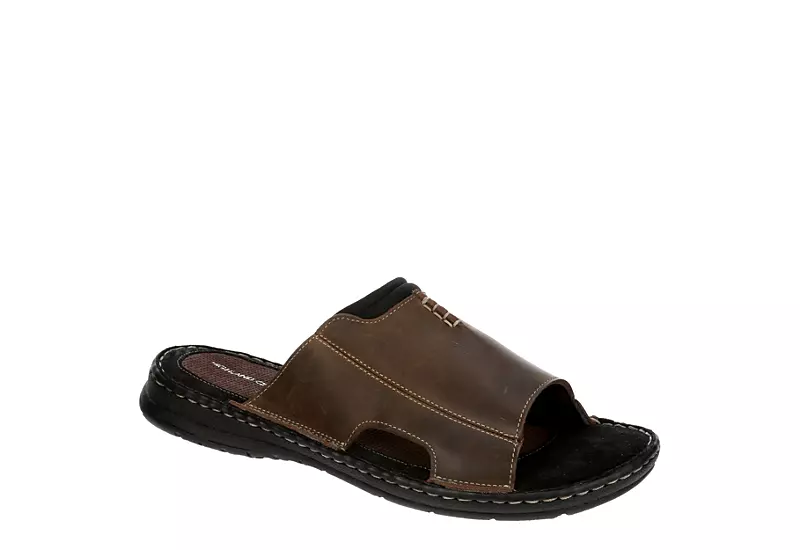 Restoration Mens Savannah Slide Sandal - Brown 1 Restoration Mens Savannah Slide Sandal - Brown