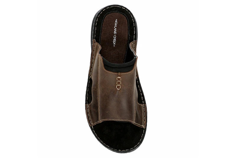 Restoration Mens Savannah Slide Sandal - Brown 6 Restoration Mens Savannah Slide Sandal - Brown - Image 6