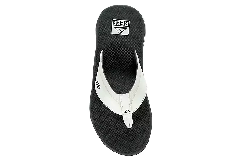 Reef Mens Anchor Flip Flop Sandal - White 6 Reef Mens Anchor Flip Flop Sandal - White - Image 6