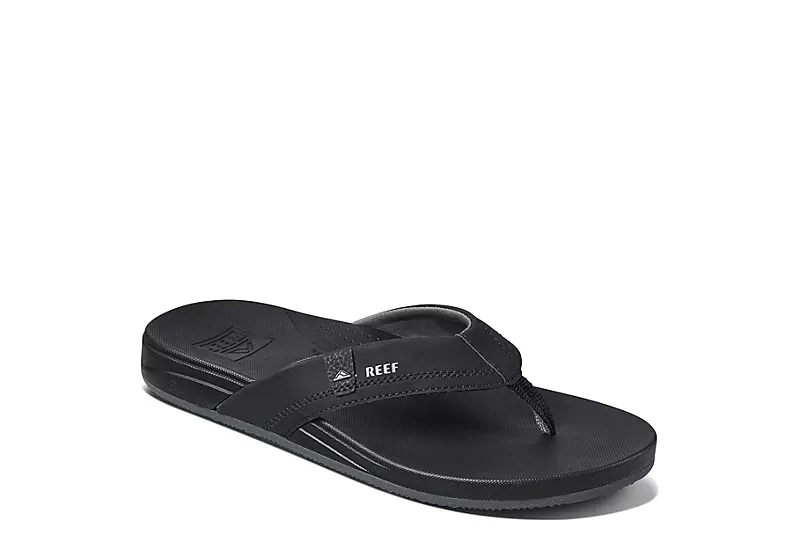Reef Mens Cushion Spring Flip Flop Sandal - Black 1 Reef Mens Cushion Spring Flip Flop Sandal - Black