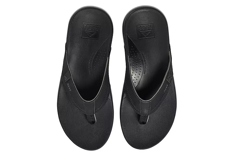 Reef Mens Cushion Spring Flip Flop Sandal - Black 3 Reef Mens Cushion Spring Flip Flop Sandal - Black - Image 3