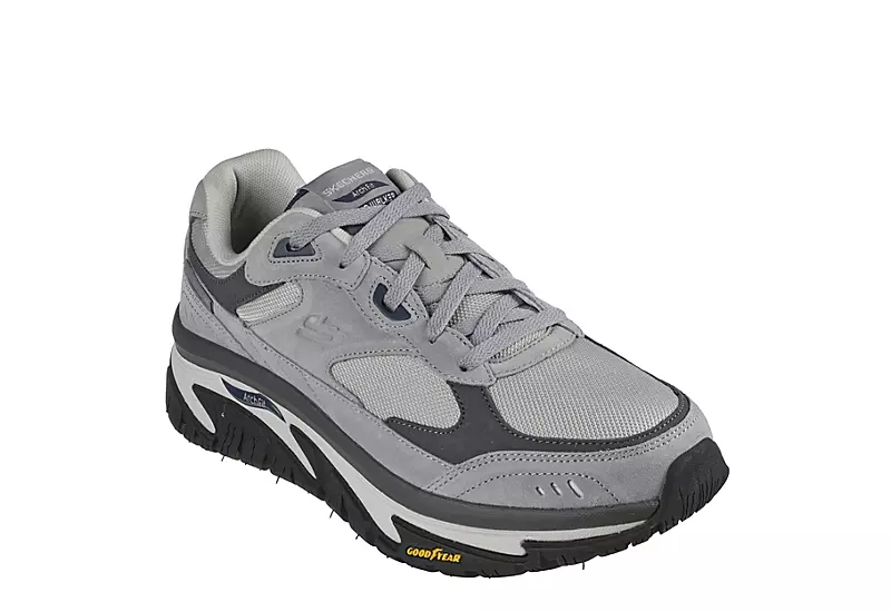 Skechers Mens Arch Fit Road Walker - Grey 1 Skechers Mens Arch Fit Road Walker - Grey