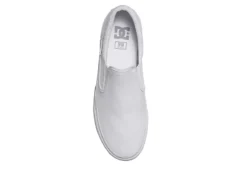 Dc Shoes Mens Trase Slip On Sneaker - White -Deals All Walk Styles Store US 01 600695 03