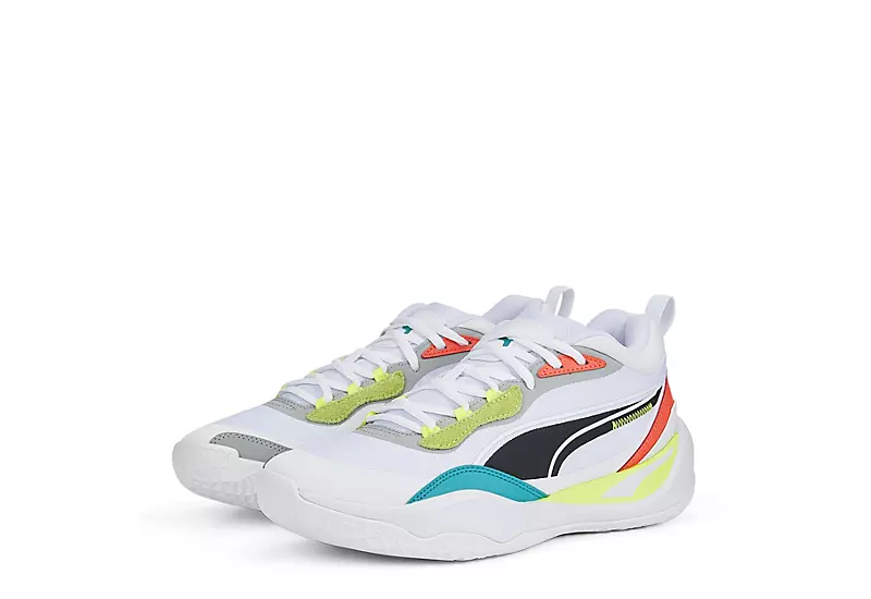 Puma Mens Playmaker Pro Basketball Shoe - White 1 Puma Mens Playmaker Pro Basketball Shoe - White