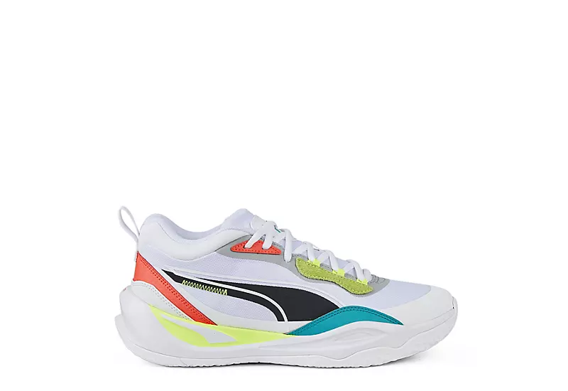 Puma Mens Playmaker Pro Basketball Shoe - White 2 Puma Mens Playmaker Pro Basketball Shoe - White - Image 2