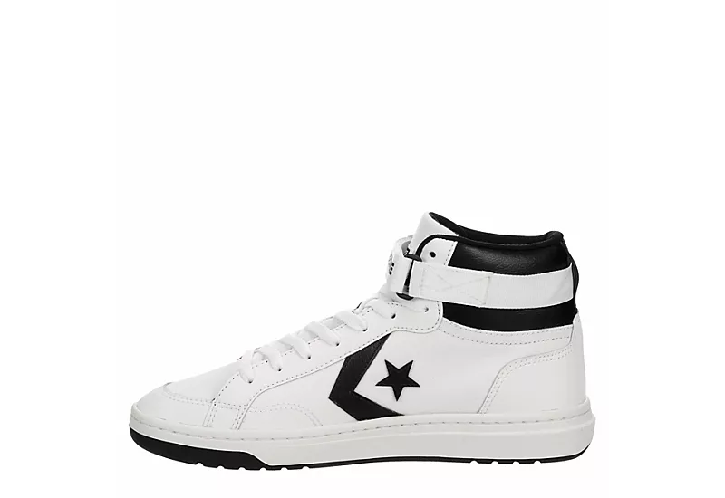 Converse Mens Pro Blaze Strap Sneaker - White 4 Converse Mens Pro Blaze Strap Sneaker - White - Image 4