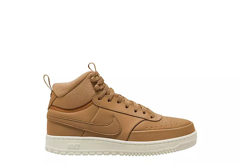 Nike Mens Court Vision Mid Winter Sneaker Boot - Wheat 2 Nike Mens Court Vision Mid Winter Sneaker Boot - Wheat - Image 2