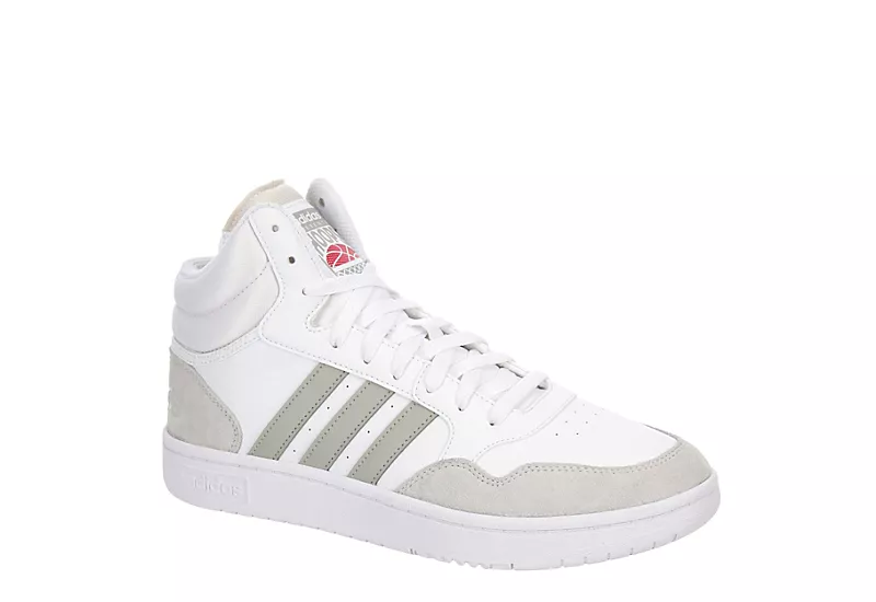 Adidas Mens Hoops 3.0 Mid Sneaker - White 1 Adidas Mens Hoops 3.0 Mid Sneaker - White