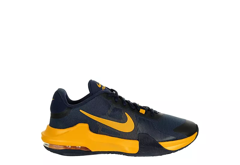 Nike Mens Air Max Impact 4 Basketball Shoe - Navy 2 Nike Mens Air Max Impact 4 Basketball Shoe - Navy - Image 2