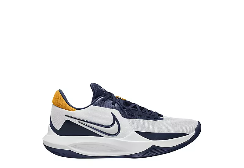 Nike Mens Precision 6 Basketball Shoe - White 2 Nike Mens Precision 6 Basketball Shoe - White - Image 2