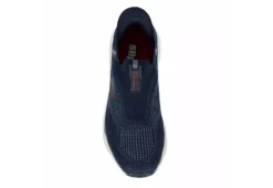 Skechers Mens Slip-ins Max Cushioning Advantageous - Navy -Deals All Walk Styles Store US 01 601352 05