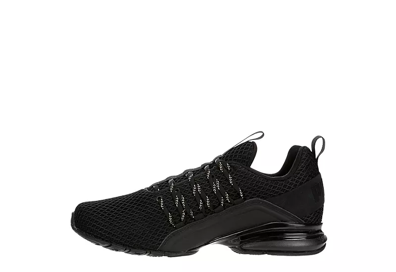 Puma Mens Axelion Sneaker - Black 4 Puma Mens Axelion Sneaker - Black - Image 4