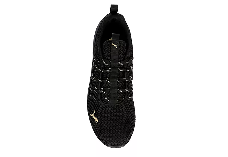 Puma Mens Axelion Sneaker - Black 6 Puma Mens Axelion Sneaker - Black - Image 6