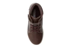 Deer Stags Boys Niles Lace-up Boot - Dark Brown -Deals All Walk Styles Store US 01 700432 05