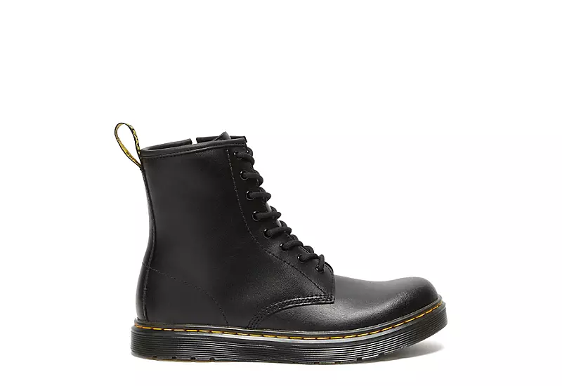 Dr. Martens Dr.martens Boys Zavala Combat Boot - Black 2 Dr. Martens Dr.martens Boys Zavala Combat Boot - Black - Image 2
