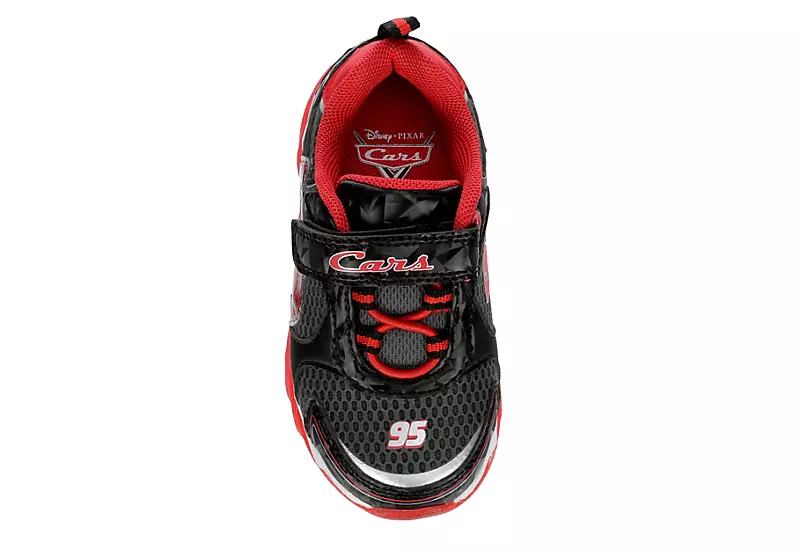 Disney Boys Infant Cars Light Up Sneaker - Red 6 Disney Boys Infant Cars Light Up Sneaker - Red - Image 6