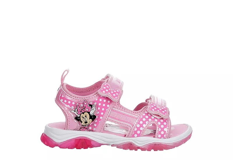 Disney Girls Infant Minnie Mouse Light Up Sandal - Pink 2 Disney Girls Infant Minnie Mouse Light Up Sandal - Pink - Image 2