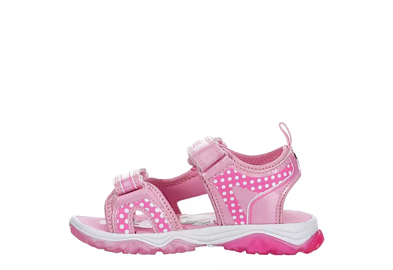 Disney Girls Infant Minnie Mouse Light Up Sandal - Pink 4 Disney Girls Infant Minnie Mouse Light Up Sandal - Pink - Image 4