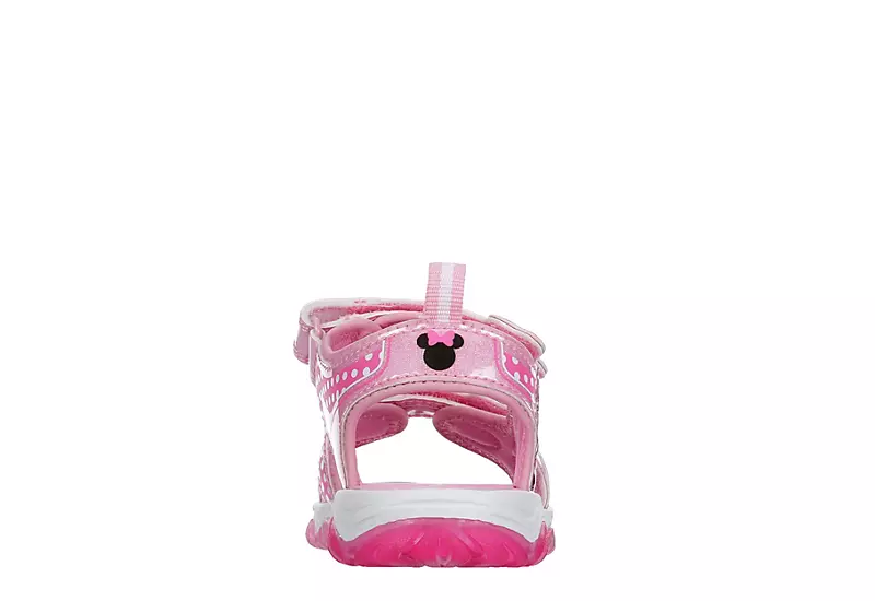 Disney Girls Infant Minnie Mouse Light Up Sandal - Pink 5 Disney Girls Infant Minnie Mouse Light Up Sandal - Pink - Image 5