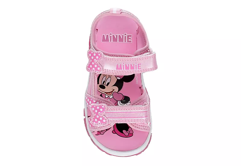 Disney Girls Infant Minnie Mouse Light Up Sandal - Pink 6 Disney Girls Infant Minnie Mouse Light Up Sandal - Pink - Image 6