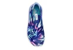 Skechers Girls Ultra Flex 2.0 Iris Color Slip On Sneaker - Navy -Deals All Walk Styles Store US 01 702362 05