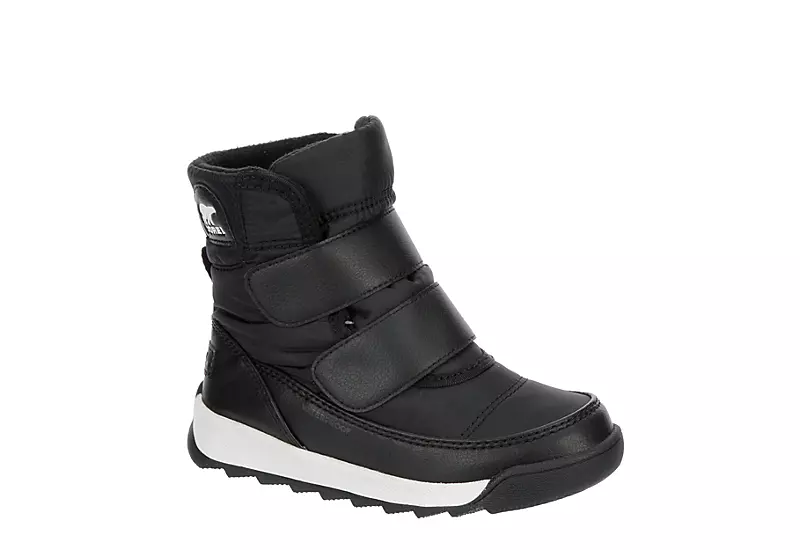 Sorel Boys Whitney Ii Strap Wp Snow Boot - Black 1 Sorel Boys Whitney Ii Strap Wp Snow Boot - Black