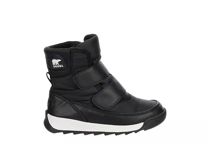 Sorel Boys Whitney Ii Strap Wp Snow Boot - Black 2 Sorel Boys Whitney Ii Strap Wp Snow Boot - Black - Image 2