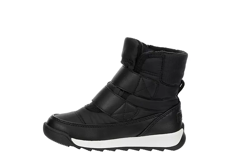 Sorel Boys Whitney Ii Strap Wp Snow Boot - Black 4 Sorel Boys Whitney Ii Strap Wp Snow Boot - Black - Image 4