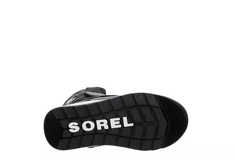 Sorel Boys Whitney Ii Strap Wp Snow Boot - Black 7 Sorel Boys Whitney Ii Strap Wp Snow Boot - Black - Image 7