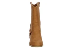 Dv By Dolce Vita Girls Lillyth Western Boot - Tan -Deals All Walk Styles Store US 01 702429 02