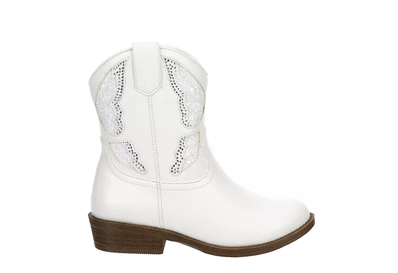 Madden Girl Girls Mpillar Western Boot - White 2 Madden Girl Girls Mpillar Western Boot - White - Image 2