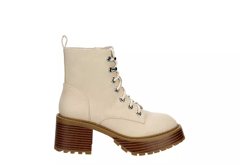 Limelight Girls Elleri Lace Up Boot - Ivory 2 Limelight Girls Elleri Lace Up Boot - Ivory - Image 2
