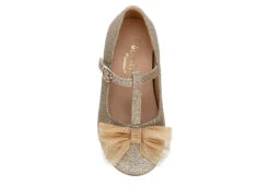 Cupcake Couture Girls Infant Bowtiful Flat - Gold -Deals All Walk Styles Store US 01 702536 05