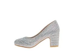 Badgley Mischka Girls Jemtastic Dress Shoe - Silver -Deals All Walk Styles Store US 01 702612 03