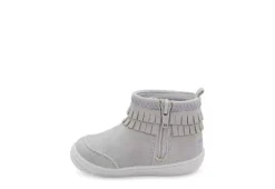 Stride Rite Girls Infant Crib Bianca Boot - Grey -Deals All Walk Styles Store US 01 702617 03