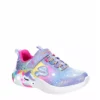 Skechers Girls Unicorn Dreams Light Up Sneaker - Light Blue