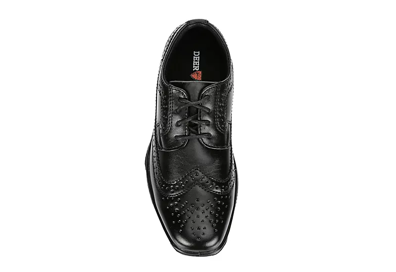 Deer Stags Boys Ace Wingtip Oxford - Black 6 Deer Stags Boys Ace Wingtip Oxford - Black - Image 6