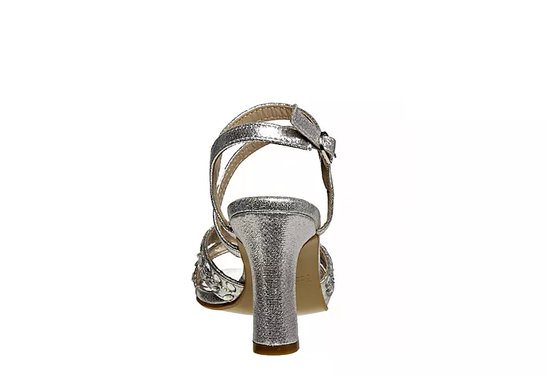 Badgley Mischka Girls O-bm84020msilv Dress Sandal - Silver 5 Badgley Mischka Girls O-bm84020msilv Dress Sandal - Silver - Image 5