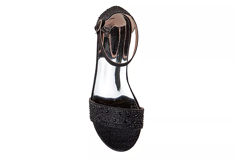 Badgley Mischka Girls O-bm80285sblk Dress Sandal - Black 6 Badgley Mischka Girls O-bm80285sblk Dress Sandal - Black - Image 6