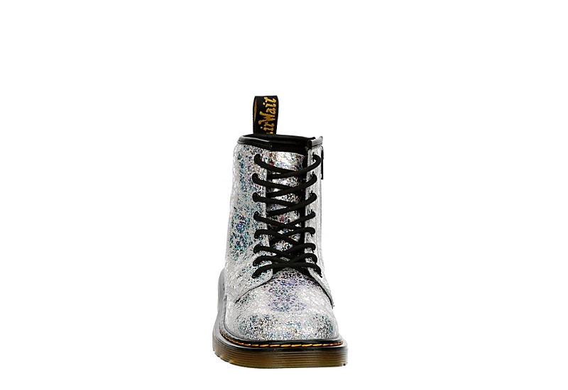 Dr. Martens Dr.martens Girls 1460 Combat Boot - Grey 3 Dr. Martens Dr.martens Girls 1460 Combat Boot - Grey - Image 3