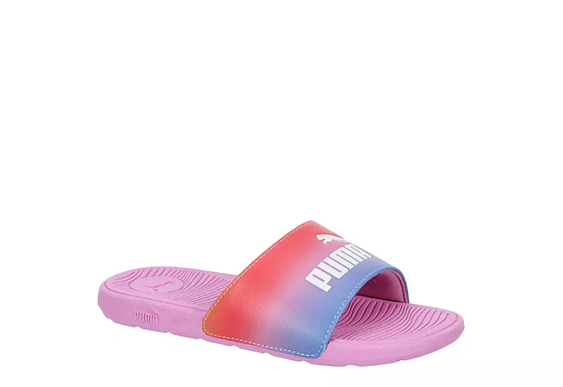 Puma Girls Cool Cat Slide Sandal - Pink 1 Puma Girls Cool Cat Slide Sandal - Pink