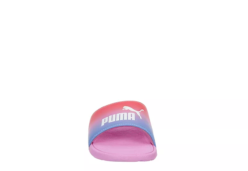 Puma Girls Cool Cat Slide Sandal - Pink 3 Puma Girls Cool Cat Slide Sandal - Pink - Image 3